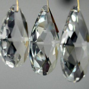 6 HR SALE!⏳️ (3) Crystals Prisms Hanging Suncatchers Chandelier Drops Garden Car